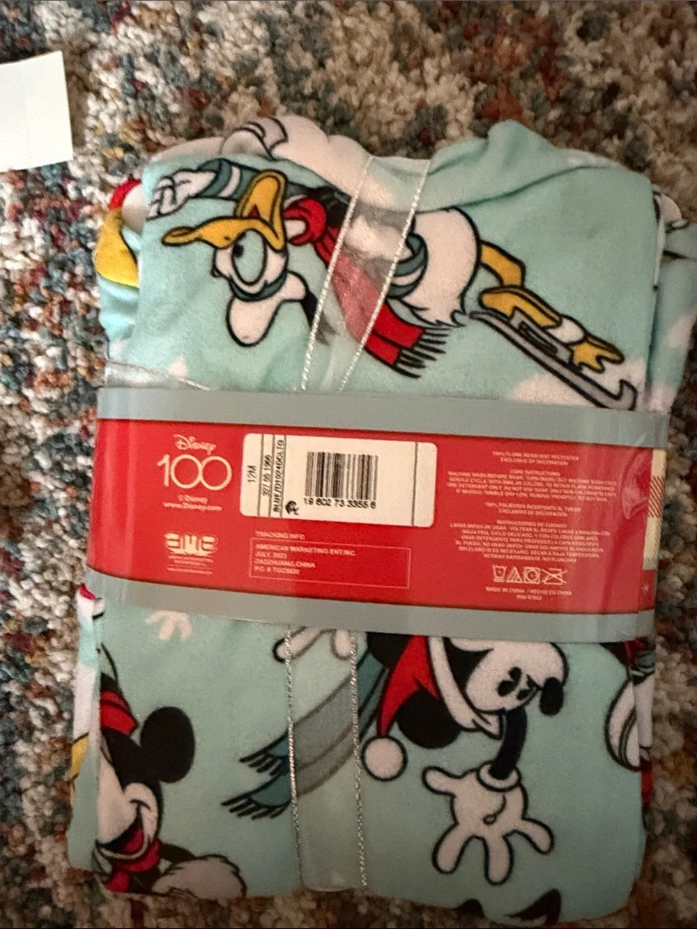 Disney Mint and White Toddler Pajama 2-Pack with Character Prints